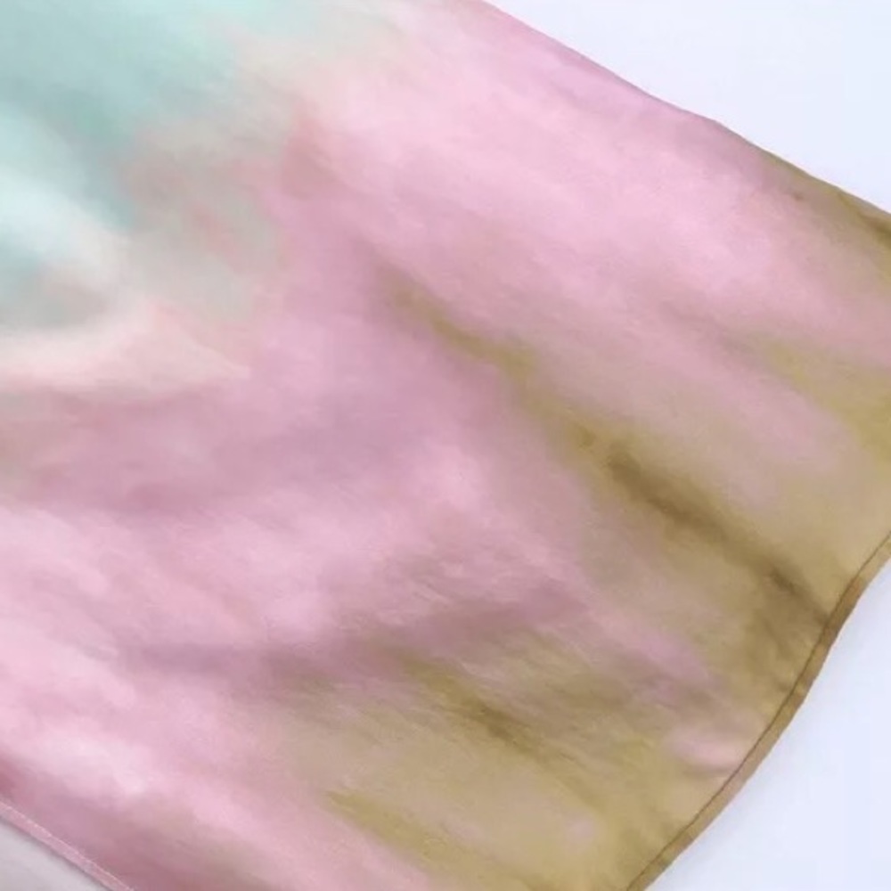 LAST ONE Ombré Tie Dye Chiffon Midi Dress - Picture 13 of 16